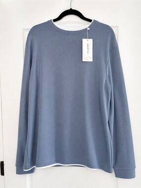 New Men’s Light Blue Long Sleeve Shirt - Size XL